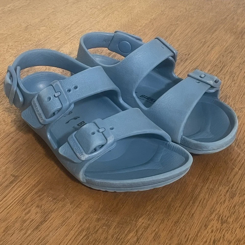 Birkenstock Kids Milano EVA Sandals Light Blue EU28 Waterproof US 10-10.5 Slides